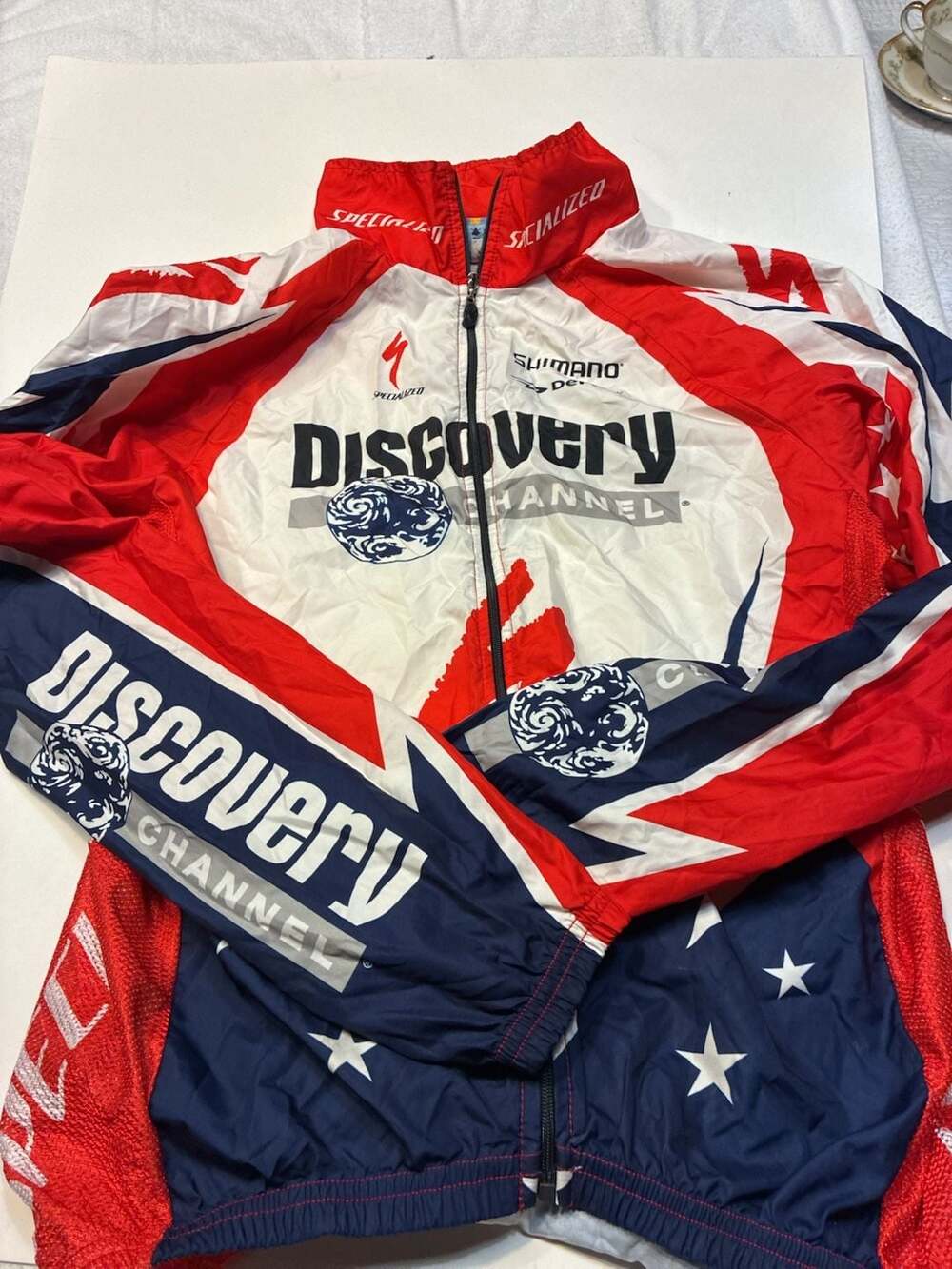 Vintage Squadra Discovery Channel USA Cycling Development Foundation Windbreaker